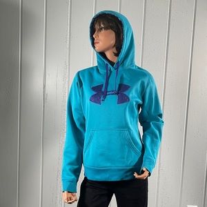 *Under Armour Women’s Turquoise Big Logo Hoodie Size M